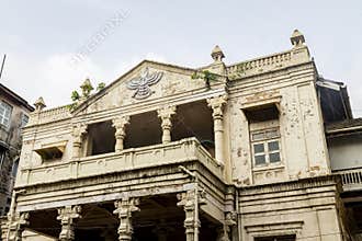 Mumbai ,Maharashtra India August 12 2019 Anjuman Atash Behram1897AD zoroastrian Parsi Fire temple-Jagannath Shankar Seth Rd, Marin