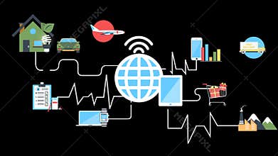 Internet connectivity at global level.