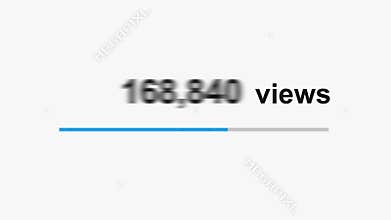 Views Screen Million Count For Social Media