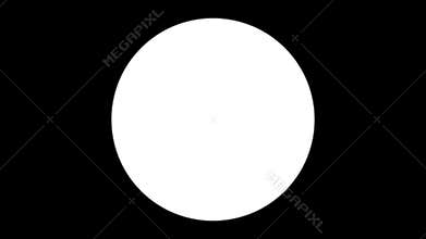 3D Rendering Classic Round Clock with  time backward