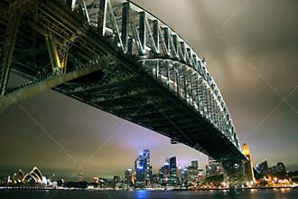 Sydney Harbour Bridge by night