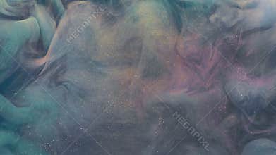 Steam blend motion glitter pink blue fume flow