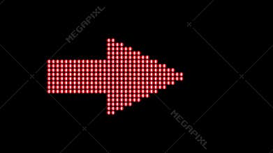 Red LED Arrow moving right