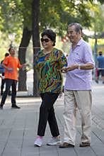 Happy Chinese seniors, happy retirement