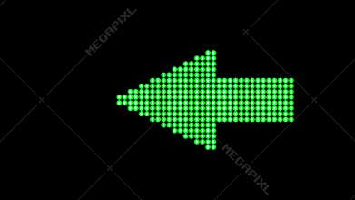 Green LED Arrow moving left