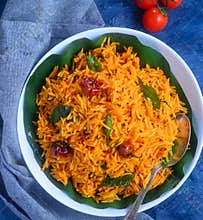 Indian main course- tomato rice