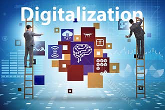 Digital transformation and digitalization technology concept