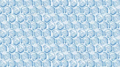 Human skin cells. Each cell with membrane. Cellular therapy. Disease treatment. Nucleus and vacuole. Regeneration. Loop animation.