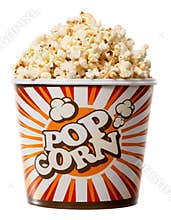 Isolated Pop Corn Bucket