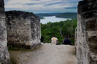 Archaeological Site: Yaxha, the third largest Mayan city in the Mesoamerican region