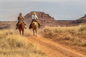 Cowboys Moving the Herd