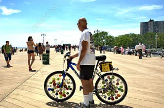 Colorful design hobby unique bike balls wheel