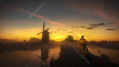 Back home under the sunset heat and the mist
