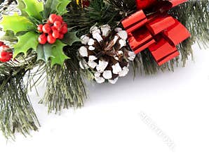 Christmas greenery card