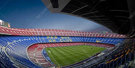 Camp Nou Stadium in Barcelona (Panorama)