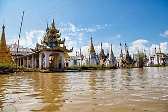 Nga Phe Kyaung Monastery at Inle Lake, Myanmar former Burma