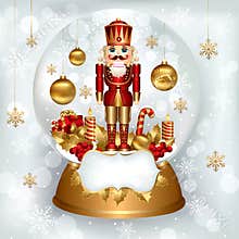 Sowglobe with Nutcracker