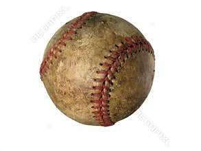 Old used baseball
