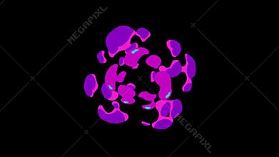 Cartoon explosion, different color anime explosion, graphics, alpha channel