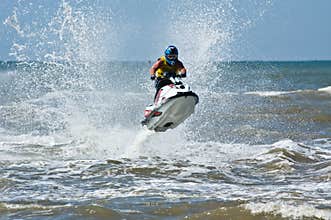 Extreme jet-ski watersports