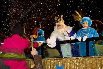 Biblical Magi parade in Spain