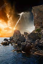 Dramatic nature background