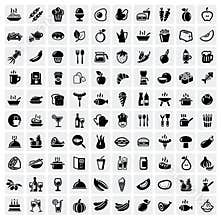 Food icons set