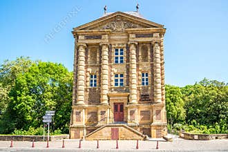 View at the building of the museum of the poet Arthur Rimbaud in Charleville, France