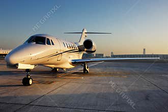 Beautiful shape of a private jet