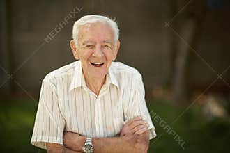 Confident old man