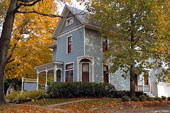 Blue Victorian House
