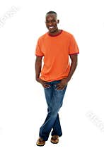 Casual Man In T Shirt & Jeans1