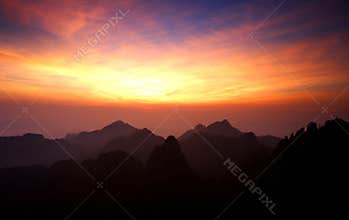 mount huangshan sunrise