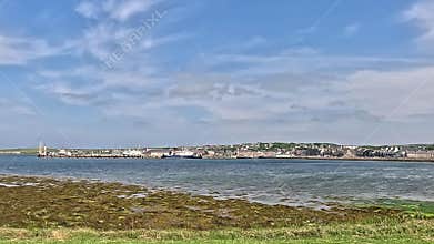 The View Towards Kirkwall Pier on the Orkney Islands
