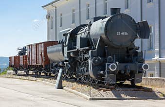 WWII Military Train at the Park of Military History in Slovenia