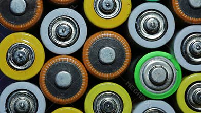 Many different batteries for recycling, battery recycling