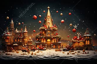 Festive and joyful Christmas elements