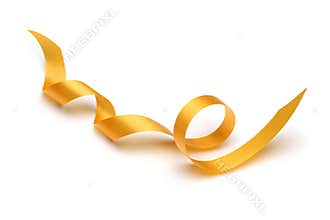 Gold satin ribbon