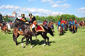 Cavalry attack with napoleon