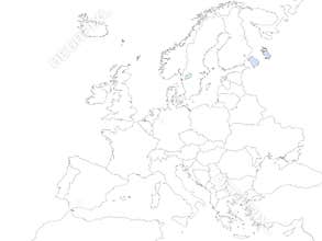 High quality map Europe with borders