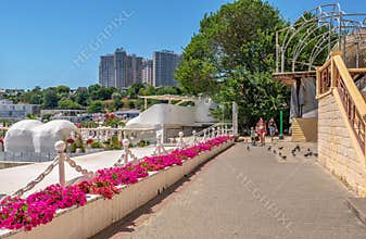 Arcadia city resort area in Odessa, Ukraine