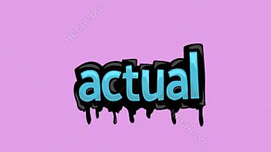 Pink screen animation video written ACTUAL