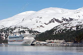 Cruise ship in Alaska