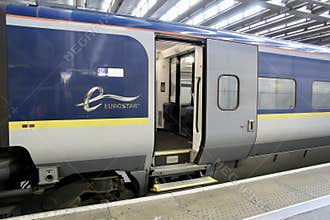 Eurostar Train at St Pancras Station