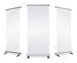 Blank roll up banner