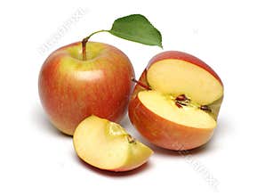 Two fresh apples