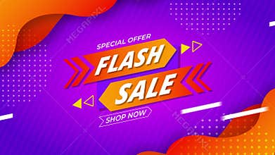 Flash sale. This animated is suitable for product promotion and banner social medial.
