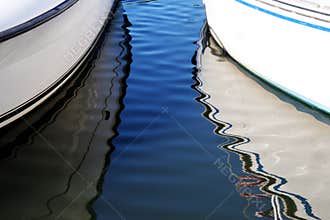 Boat reflections