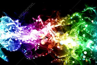Smoke and lights