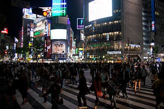 Pedestrian crossing, Shibuya Tokyo